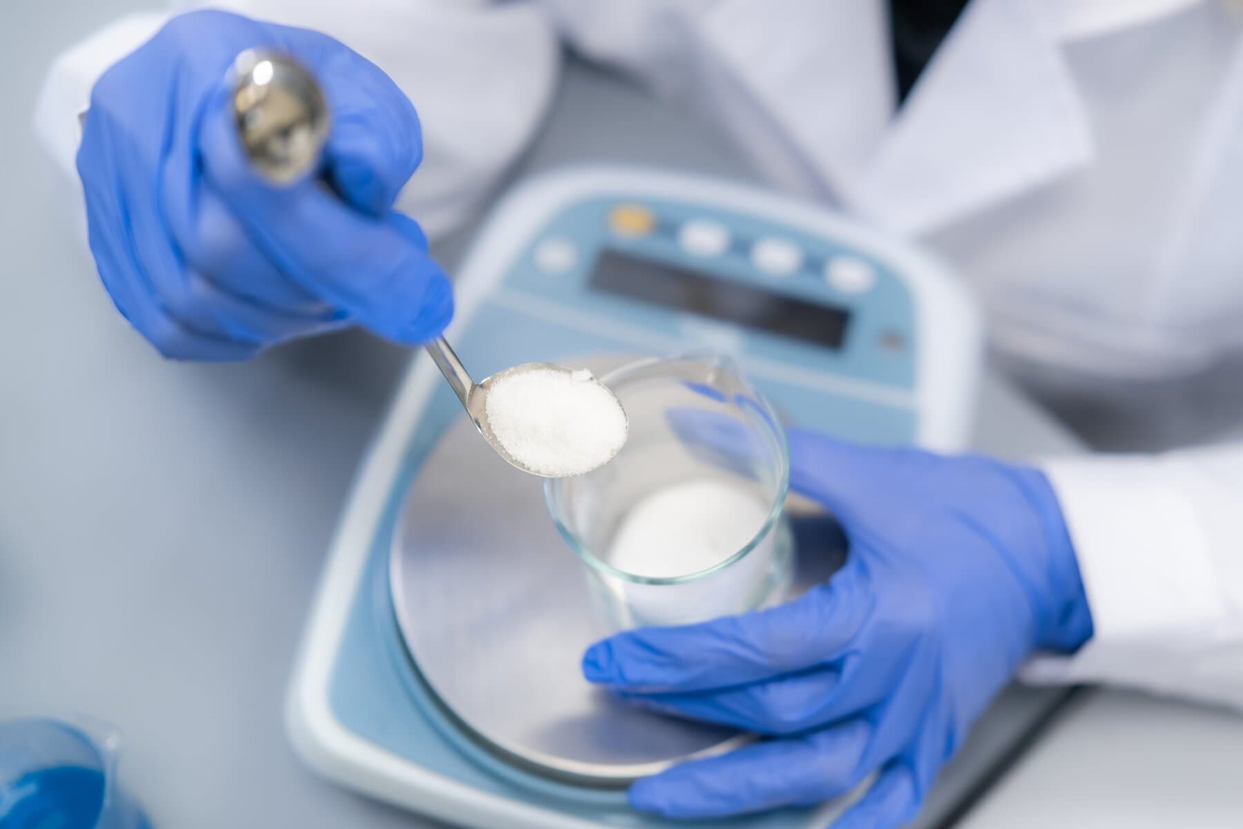 Precision Scale Utilized For Measuring White Powder Reagent In Laboratory Setting Adobestock 2020738353 Scaled - Bionetix®